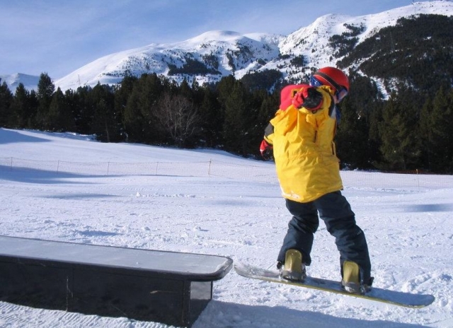 salto en snowboard